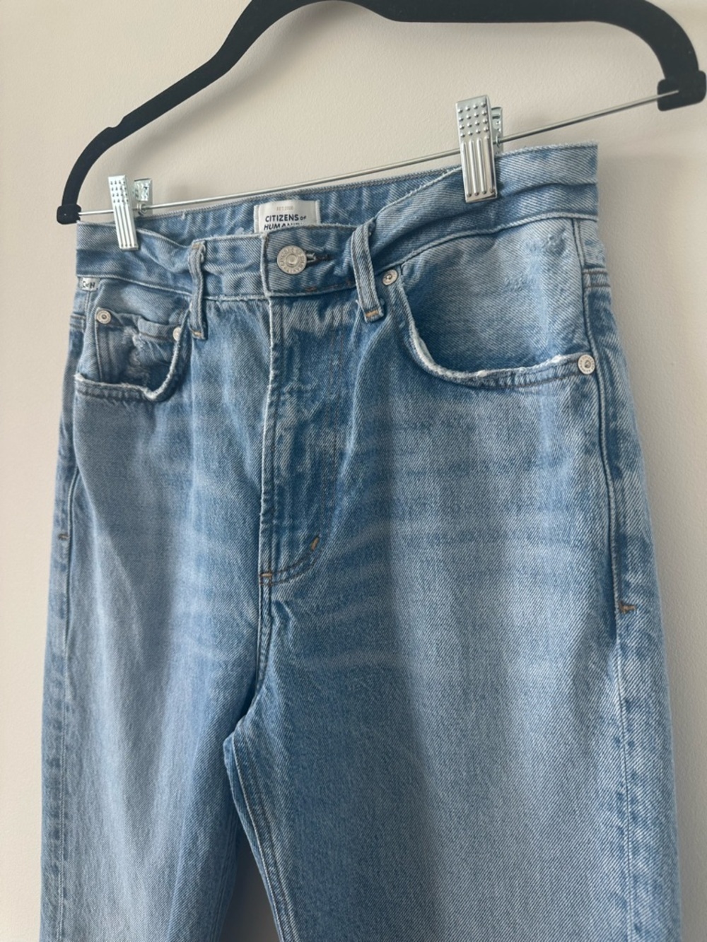 Citizens Of Humanity Zurie Jeans Straight Leg Light Wash High Rise Size 27 - Picture 4 of 16